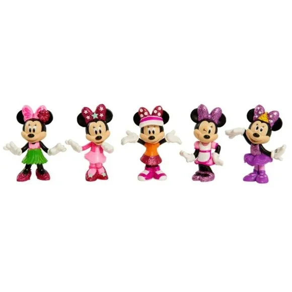 Disney Junior Minnie Mouse 3-inch Collectible Figure Set, 5 Piece Set - Picture 2 of 4